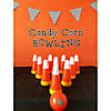 8 1/2" Fall Candy Corn Orange, Yellow & White Plastic Bowling Game Set - 7 Pc. Image 1