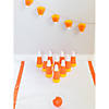 8 1/2" Fall Candy Corn Orange, Yellow & White Plastic Bowling Game Set Image 2
