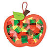 8 1/2" Multicolored Apple Tissue Paper Acetate Sign Craft Kit- Makes 12 Image 1