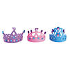 8 1/2" Purple, Pink & Blue Foam Princess Tiara Assortment - 12 Pc. Image 1