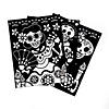 8 1/2" x 11" Color Your Own Fuzzy Day of the Dead Cardstock Posters - 24 Pc. Image 1