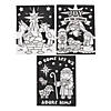 8 1/2" x 11" Color Your Own Nativity Scene Cardstock Fuzzy Posters - 24 Pc. Image 1