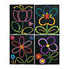 8 1/2" x 11" Spring Flowers Paper Sticker Dot Art - 12 Pc. Image 1