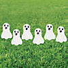 8 1/2" x 12 1/4" Mini Ghost Sidewalk Sign Halloween Decorations - 6 Pc. Image 1