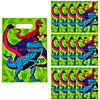 8 1/2" x 12" Bright Dino Party Plastic Goody Bags - 12 Pc. Image 1