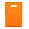 8 1/2" x 12" Bulk 100 Pc. Orange & Black Plastic Goody Bag Kit Image 1