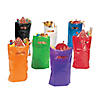 8 1/2" x 12" Bulk 50 Pc. Bright Orange Plastic Goody Bags with Handles Image 4