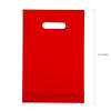 8 1/2" x 12" Bulk 50 Pc. Bright Red Plastic Goody Bags with Handles Image 1