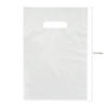 8 1/2" x 12" Bulk 50 Pc. White Plastic Goody Bags Image 1