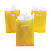 8 1/2" x 12" Bulk 50 Pc. Yellow Plastic Goody Bags Image 2