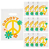 8 1/2" x 12" Groovy Party Plastic Goody Bags - 12 Pc. Image 1