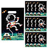 8 1/2" x 12" Outer Space Astronaut Plastic Goody Bags &#8211; 12 Pc. Image 1