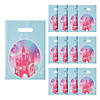 8 1/2" x 12" Pink Princess Party Castle Plastic Treat Bags - 12 Pc. Image 1
