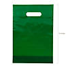 8 1/2" x 12" Plastic Green Goody Bags - 50 Pc. Image 1