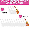 8 1/2" x 26 3/4" DIY Guitar-Shaped White Cardstock Cutouts - 4 Pc. Image 2