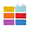 8 1/2" x 4" Fidget Popping Zippered Silicone Pencil Cases - 6 Pc. Image 1