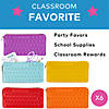 8 1/2" x 4" Fidget Popping Zippered Silicone Pencil Cases - 6 Pc. Image 2