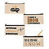 8 1/2" x 4" Rustic Zippered Canvas Pencil Cases - 12 Pc. Image 1