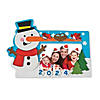 8 1/2" x 6 1/4" Dated Snowman Picture Frame Magnet Craft Kit - Makes 12 Image 1