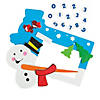 8 1/2" x 6 1/4" Dated Snowman Picture Frame Magnet Craft Kit - Makes 12 Image 1