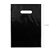 8 1/4" x 12" Bulk 50 Pc. Black Plastic Goody Bags Image 1