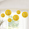 8" - 16" Groovy Smiley Face Hanging Paper Lanterns - 6 Pc. Image 2