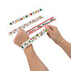 8 3/4" Bulk 48 Pc. Color Your Own Christmas Metal Slap Bracelets Image 1