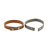 8 3/4" Inspirational Tan, Brown & Grey Leather Bracelets - 12 Pc. Image 1