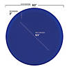 8.5" Light Blue Flat Round Disposable Plastic Appetizer/Salad Plates (120 Plates) Image 2