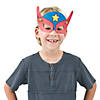 8&quot; - 8 3/4&quot; Color Your Own Paper Superhero Masks - 12 Pc. Image 2