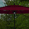 8" Black 4-Panel Patio Umbrella Light with 20 LED's Image 1