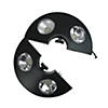 8" Black 4-Panel Patio Umbrella Light with 20 LED's Image 2