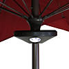 8" Black 4-Panel Patio Umbrella Light with 20 LED's Image 3