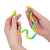 8" Blue, Green & Yellow Twisty Plastic Fidget Toys  - 12 Pc. Image 2