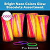 8" Bulk 1000 Pc. Bright Neon Colors Glow Bracelets Assortment Image 2