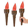8" Bulk 12 Pc. Plastic Flaming Torch Lights Image 1
