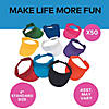 8" Bulk 50 Pc. Bright Solid Color Cotton Visor Assortment with Touch Fasteners Image 2