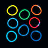 8" Bulk 50 Pc. Glow Bracelet Assortment Image 1