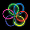 8" Bulk 50 Pc. Glow Bracelet Assortment Image 2