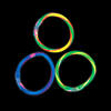 8" Bulk 50 Pc. Glow Swizzle Twirl Multicolor Plastic Bracelets Image 1