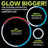 8" Bulk 50 Pc. Glow Swizzle Twirl Multicolor Plastic Bracelets Image 1