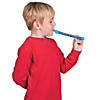 8" Christmas Blue Plastic Marshmallow Blow Blaster - 12 Pc. Image 1