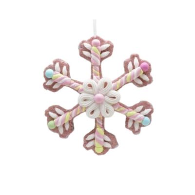 8" Claydough Candy Snowflake Ornament Image 1