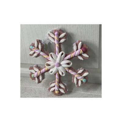8" Claydough Candy Snowflake Ornament Image 2