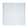 8" Clear Square Plastic Appetizer/Salad Plates (50 Plates) Image 1