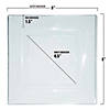 8" Clear Square Plastic Appetizer/Salad Plates (50 Plates) Image 2