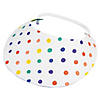 8" Diam. DIY Plain White Coil Visor Coloring Crafts - 12 Pc. Image 1