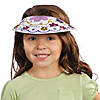 8" Diam. DIY Plain White Coil Visor Coloring Crafts - 12 Pc. Image 2