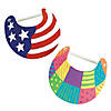 8" Diam. DIY Plain White Coil Visor Coloring Crafts - 6 Pc. Image 1