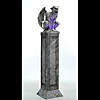 8 Ft. Animated Oversized Gargoyle Pillar Halloween Decoration Image 4